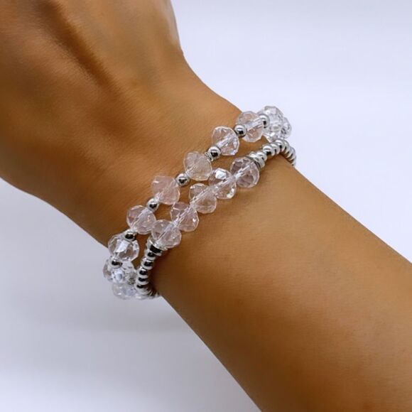 Wool + Pepper Co. Iridescent Bracelet Stack (2) - Picture 2 of 7